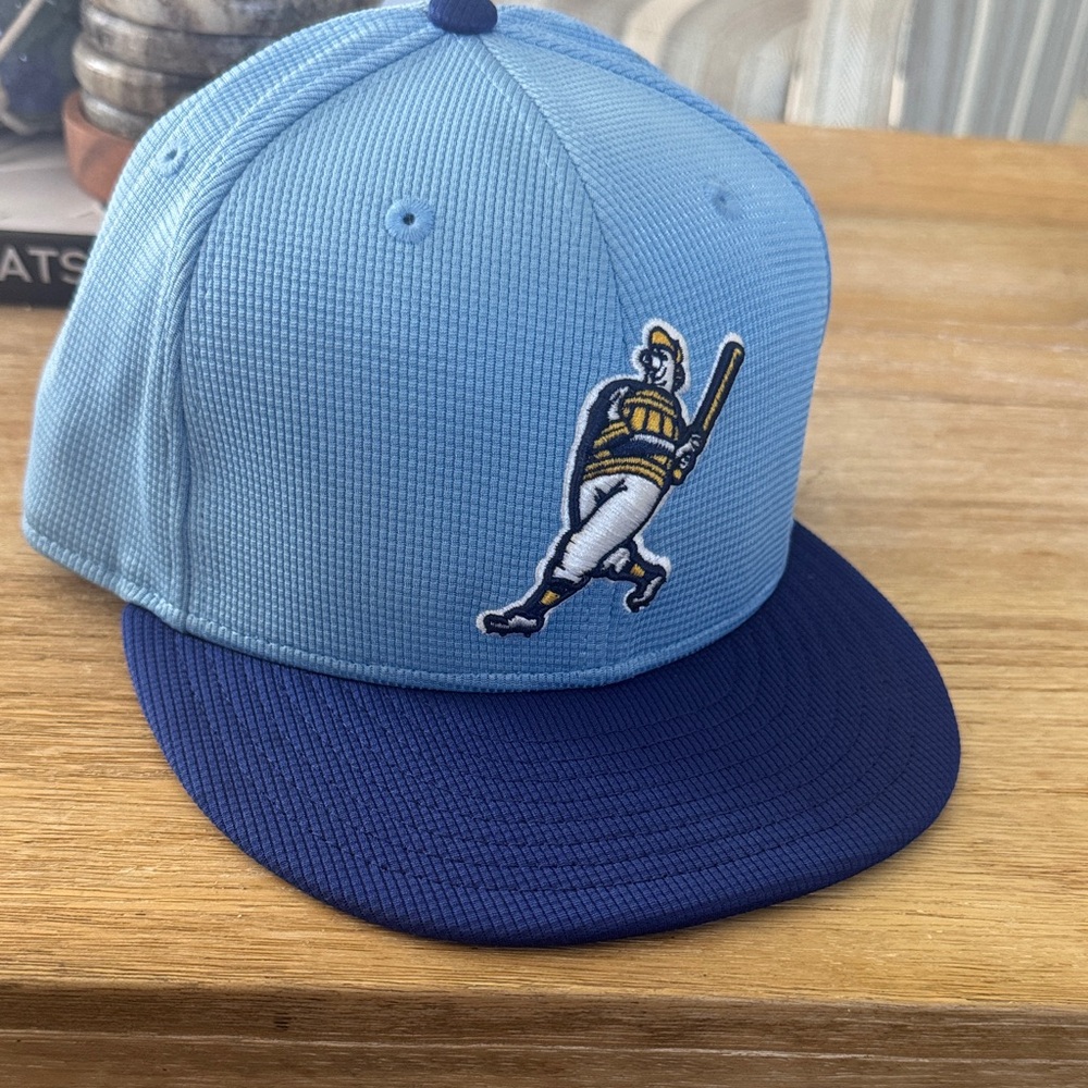 Milwaukee Brewers and Light Blue Baseball Cap